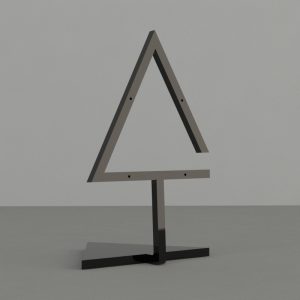 Tall Triangle Earring Stand – Black