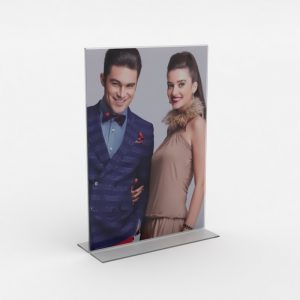 Double Sided Freestanding Poster Holder: A7 Port