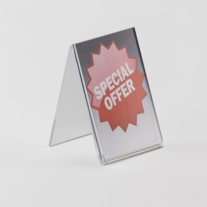 Tent Shaped Card Holder Single Sided: A5 Landscape – half price