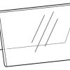 Tent Shaped Card Holder Single Sided: 298mm x 105mm Landscape – half price