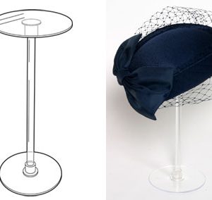 Hat Display Stand. Acrylic- Demountable. Save 60%