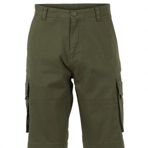 Weird Fish Rigney Organic Cotton Cargo Shorts Dark Olive Size 36