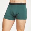 Men's Arthur Plain Bamboo Boxers in Deep Teal by Thought