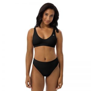 Recycled High-Waisted Bikini Black